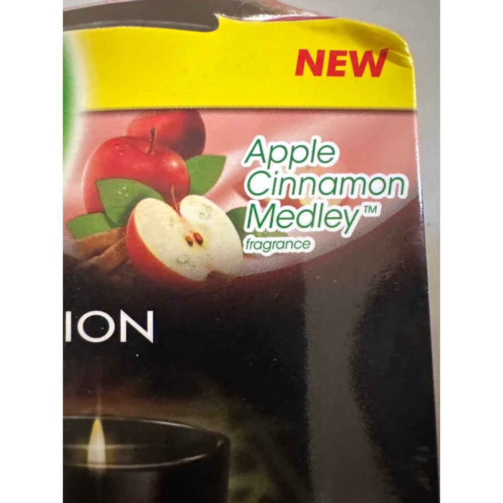 Air Wick Black Edition Color Changing Candle Apple Cinnamon Medley 4.23oz 2012 - Picture 5 of 5
